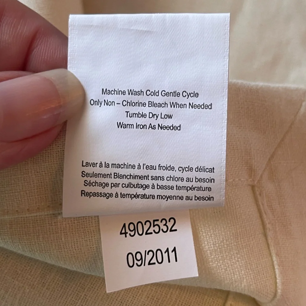 Pottery Barn Bunny Linen Blend Dinner Napkins